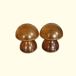Vintage plastic mushroom salt and pepper shakers